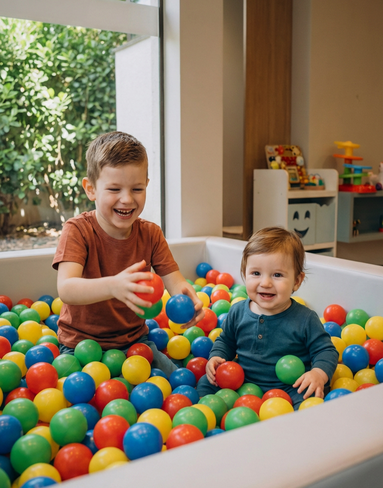 espaço kids - crianças - piscina bolinha